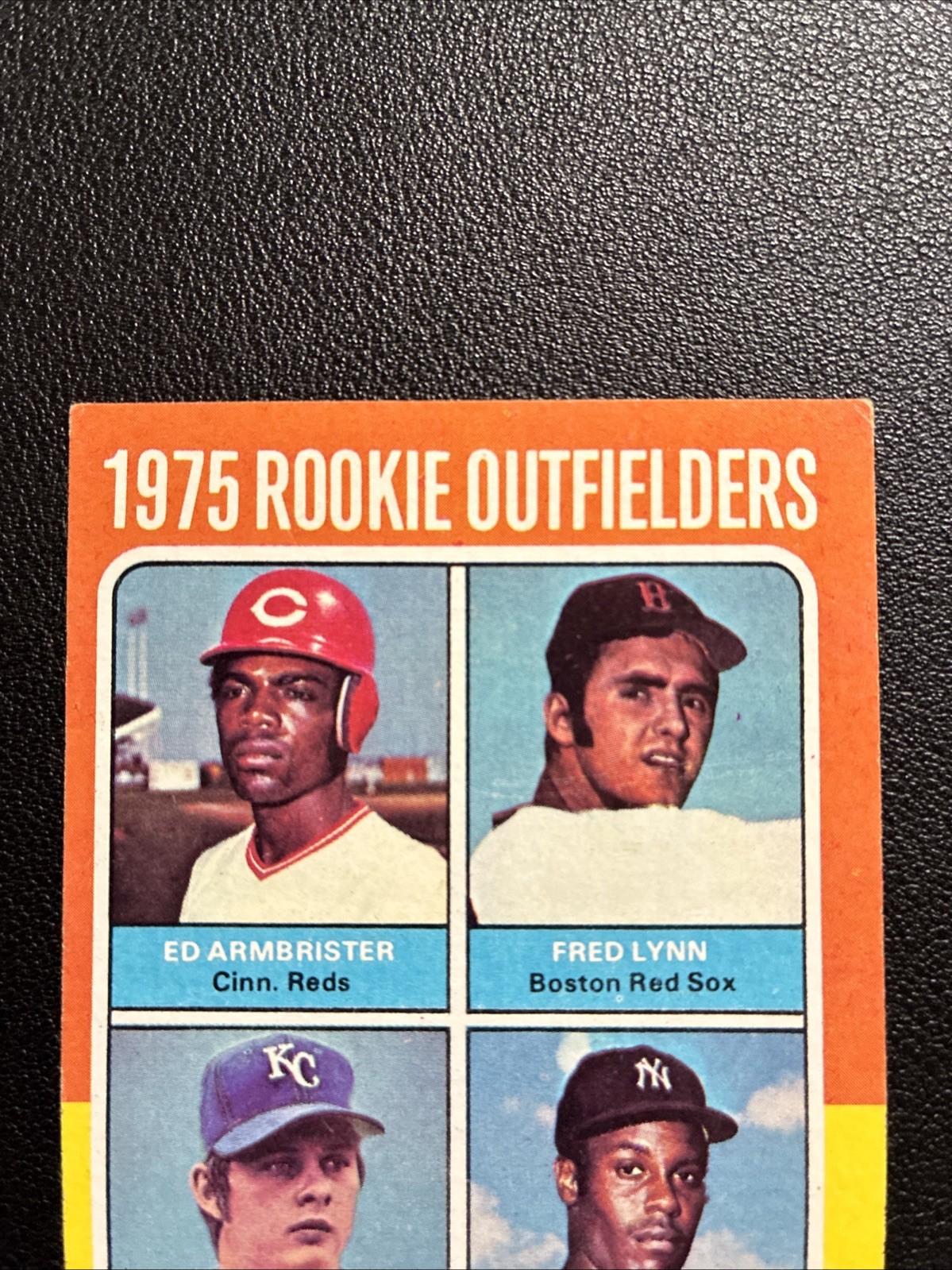 1975 Topps Baseball- 1975 Rookie Outfielders Fred Lynn, Whitfield, Poquette #622