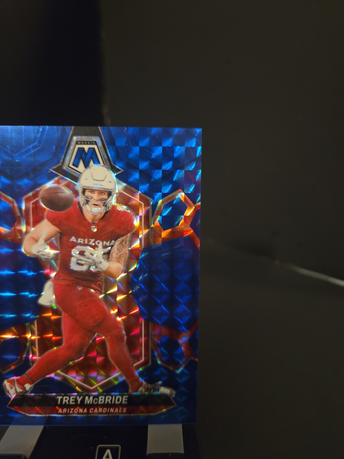 /99 Panini Mosaic – Trey McBride #5 Blue Mosaic Prizm 2024 Cardinals Football!