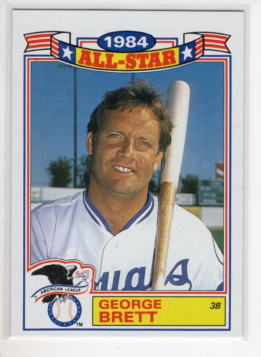 1985 TOPPS GEORGE BRETT BASEBALL CARD #15 OF 22 EX