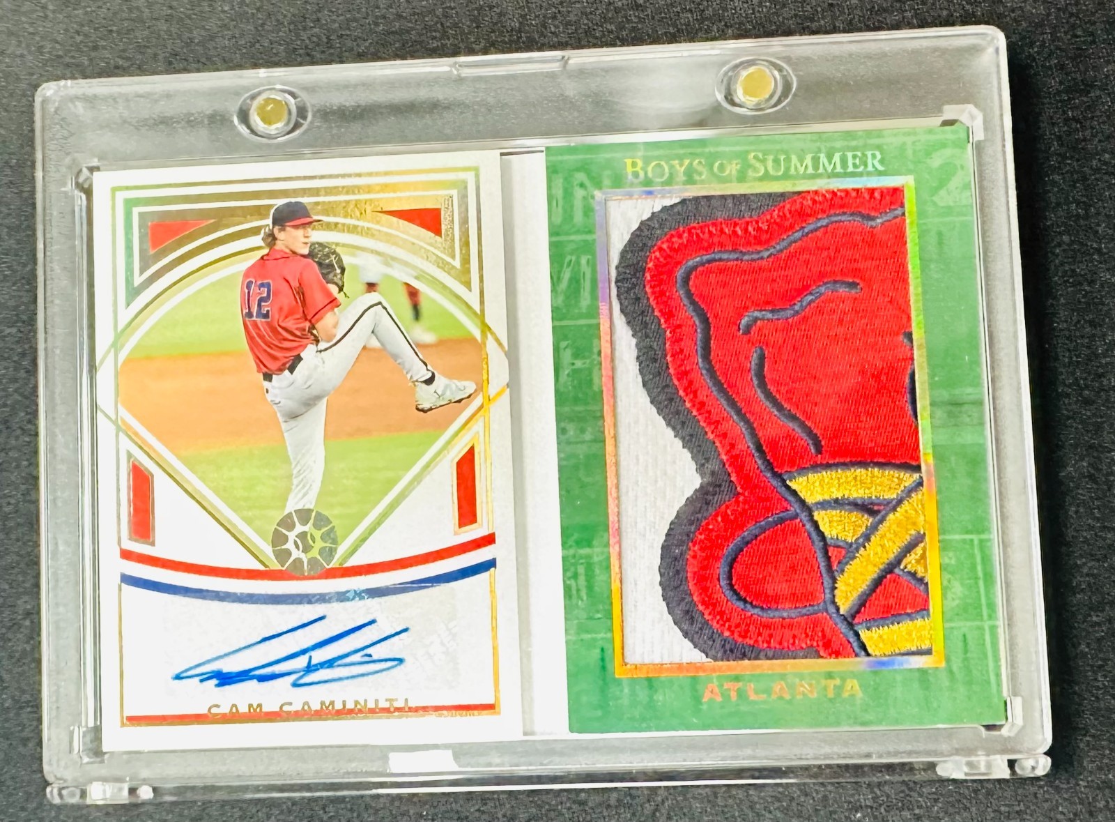 Cam Caminiti 2025 Panini Boys of Summer Booklet Patch Auto /10 that PATCH!!