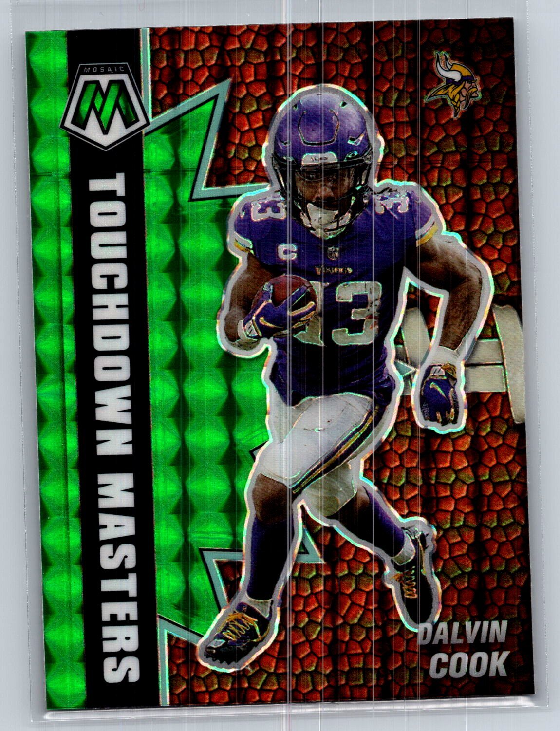 2021 Panini Mosaic #TM-5 Dalvin Cook Touchdown Masters Mosaic Green