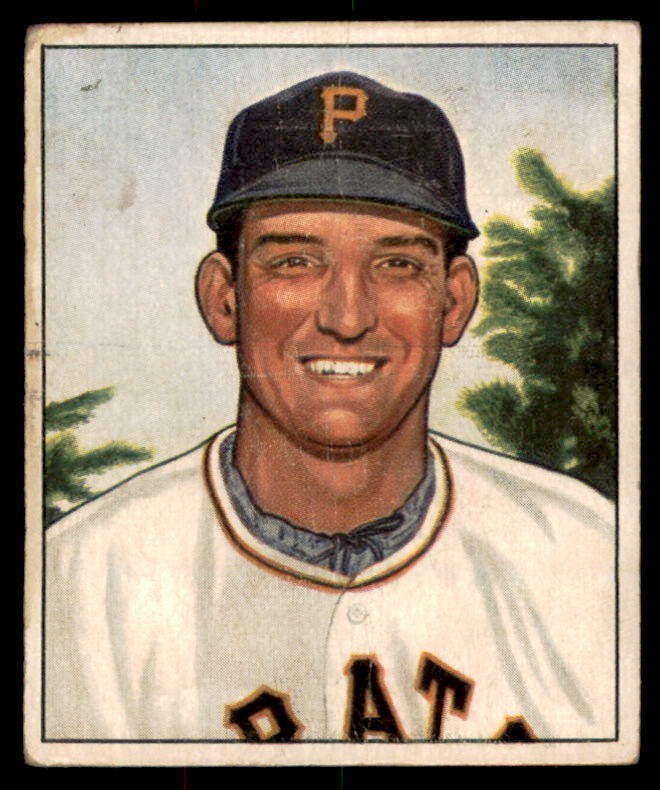 1950 Bowman #87 BILL WERLE Pittsburgh Pirates VG (Light Wrinkles/See back)