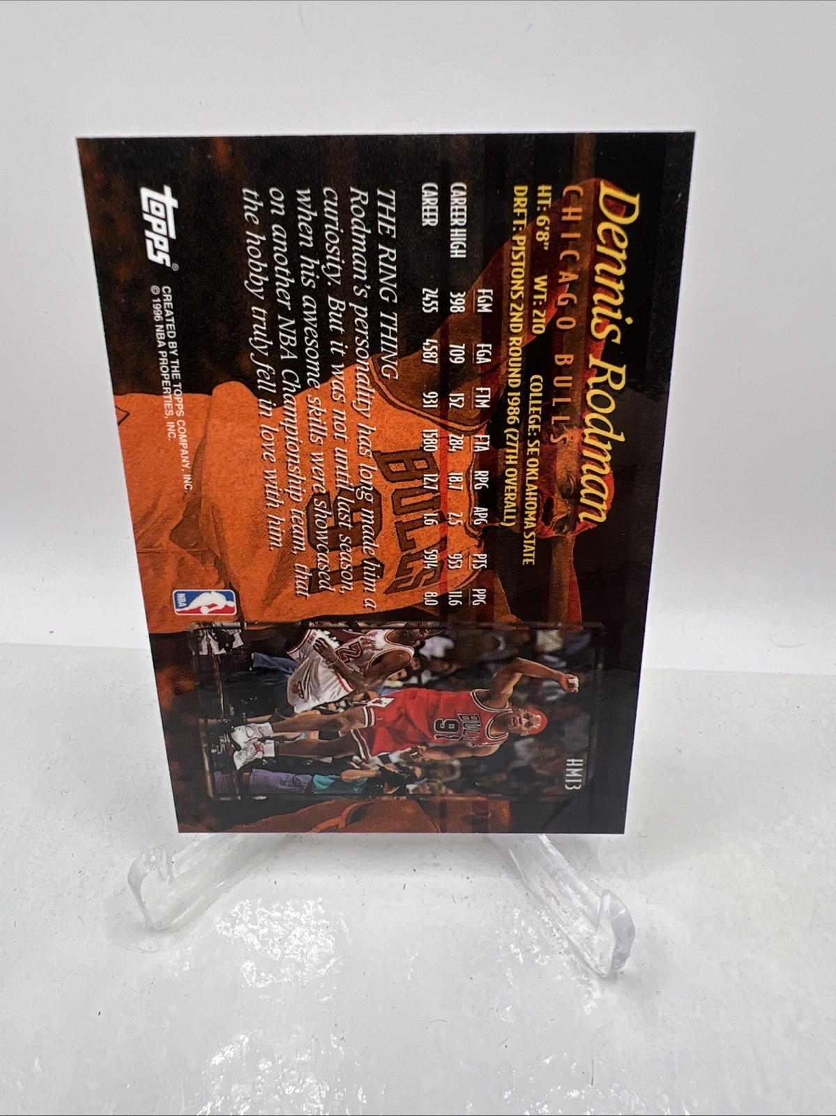 Dennis Rodman 1996-97 Topps Hobby Masters #HM13 Chicago Bulls