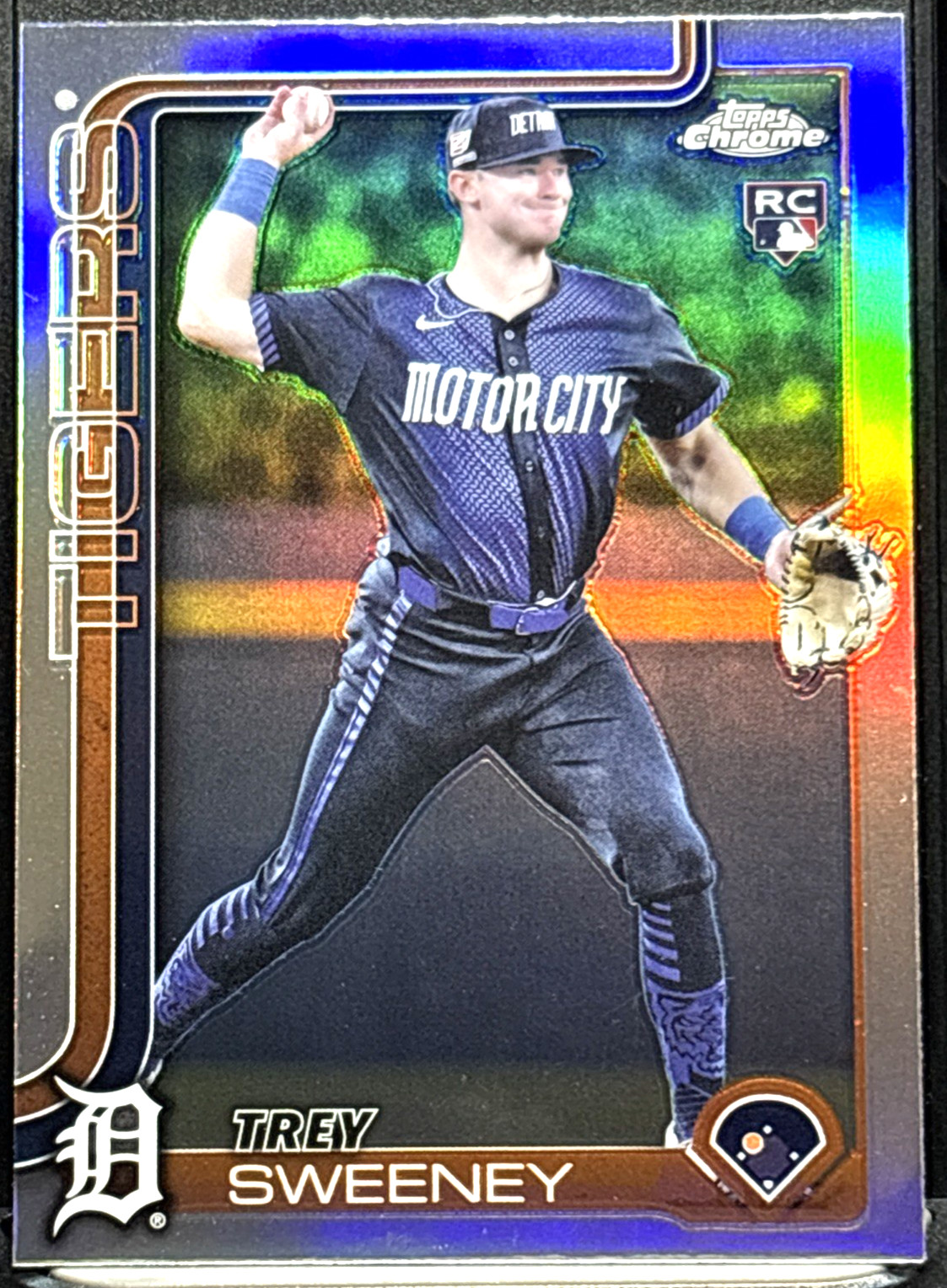 2025 Topps Chrome Trey Sweeney Refractor #6 Detroit Tigers RC Rookie