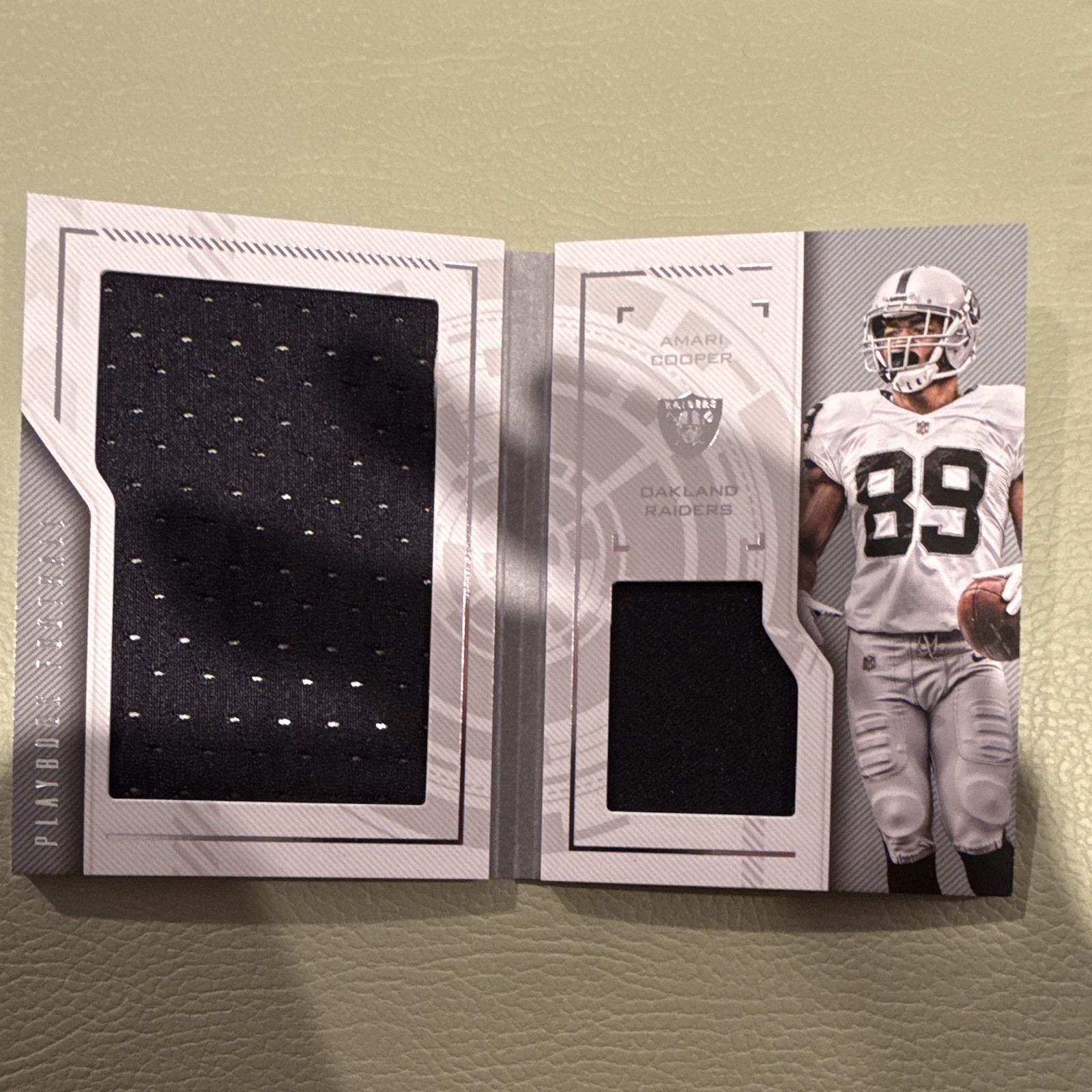 Panini 2016 Playbook Amari Cooper Raiders Booklet Jersey #1 /299