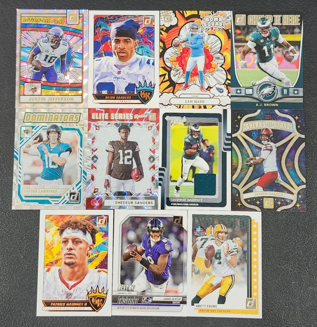2025 Donruss Football INSERTS (Action – Inducted) You Pick – 2 Card Minimum