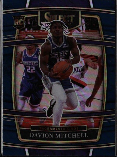 2021-22 Panini Select #23 Davion Mitchell Blue Prizms G406