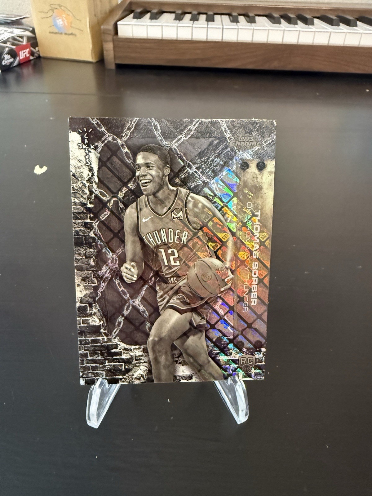 THOMAS SORBER 2025-26 Topps Chrome Cactus Jack Rookie LogoFractor Thunder #75 RC