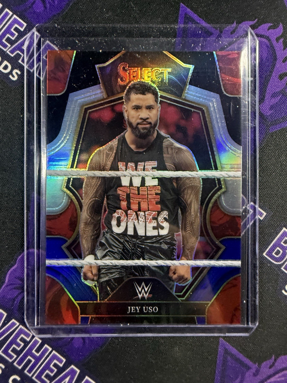 2023 Panini Select WWE Jey Uso Premier Black & Blue #49/49