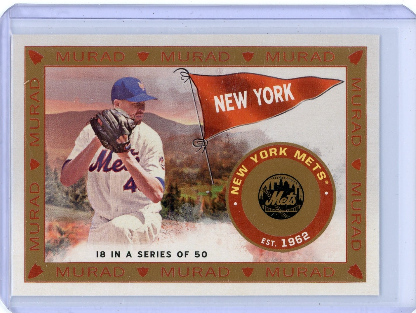 2021 Topps Allen&Ginter Jacob deGrom New York Mets T51 Murad Insert Card #MR-18