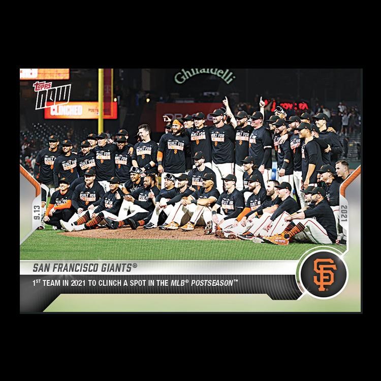 San Francisco Giants – 2021 MLB Topps Now Card 805 – Print Run: 746