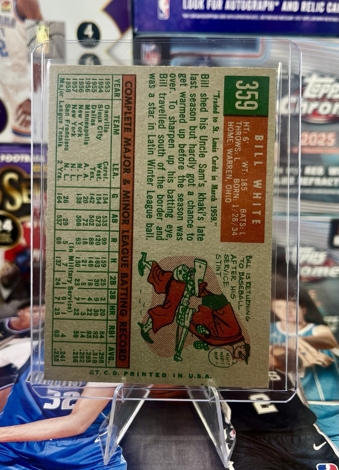 1959 Topps – Bill White #359 (2 Available in Great Condition)