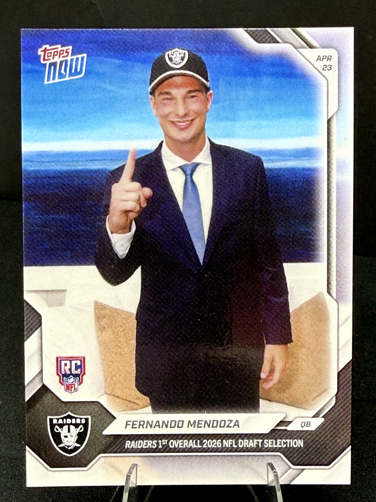 2026 Topps Now #FMEN Fernando Mendoza RC