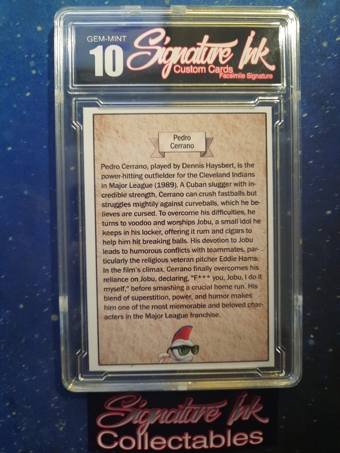 Pedro Cerrano / Dennis Haysbert Custom Card – Major League Movie Facsimile auto
