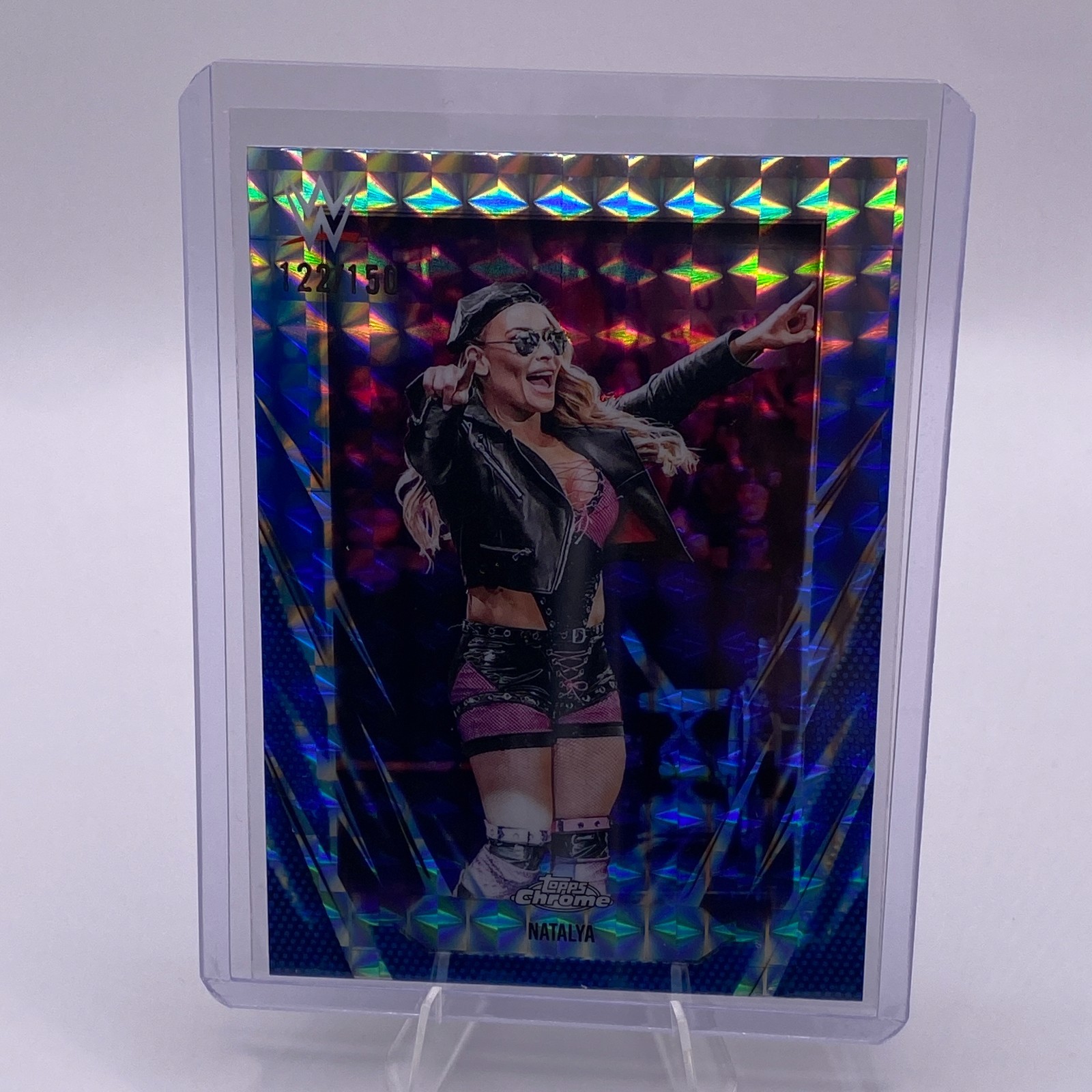 Natalya Blue Geometric /150 2026 Topps Chrome WWE #129