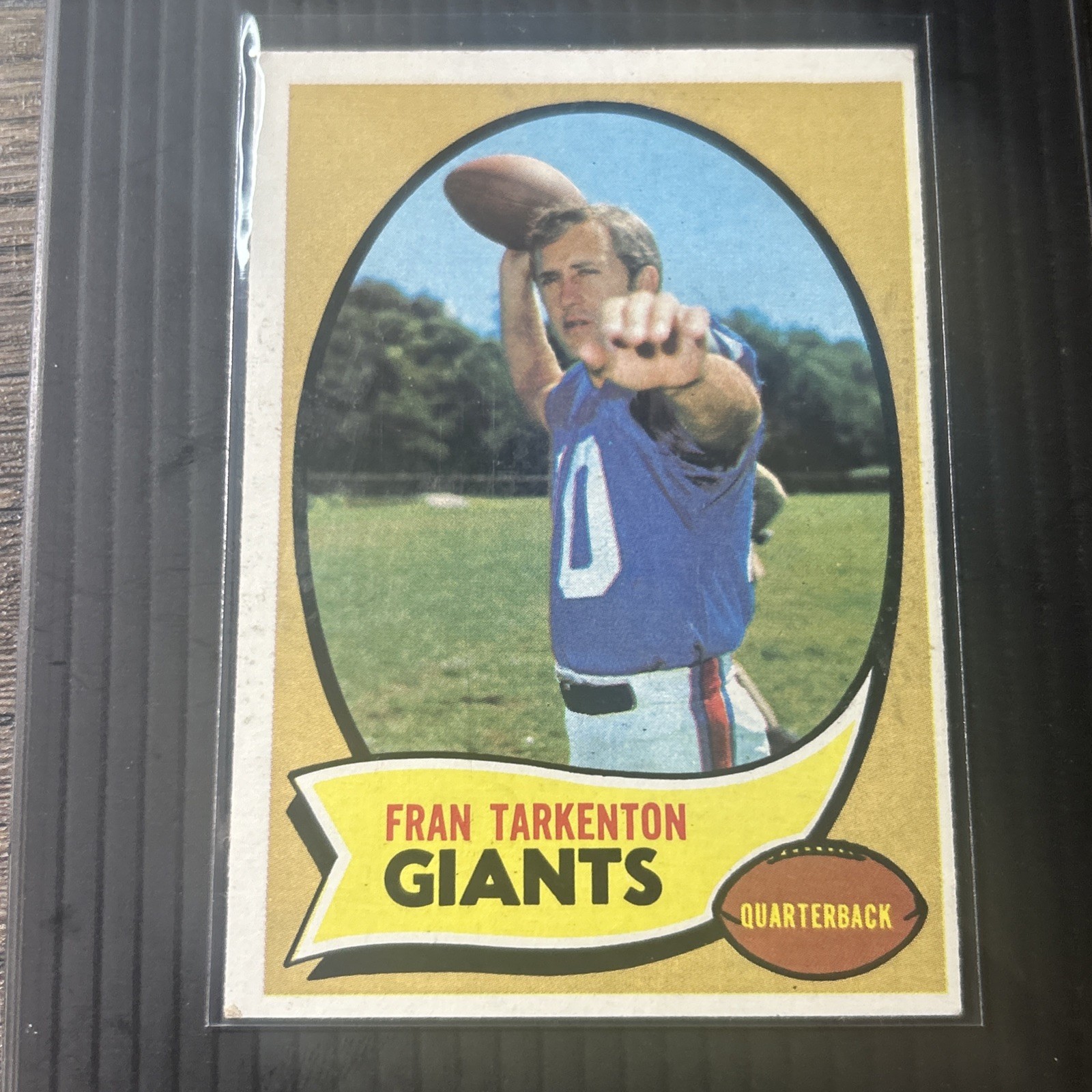 1970 Topps Fran Tarkenton Vintage Card #80 Giants