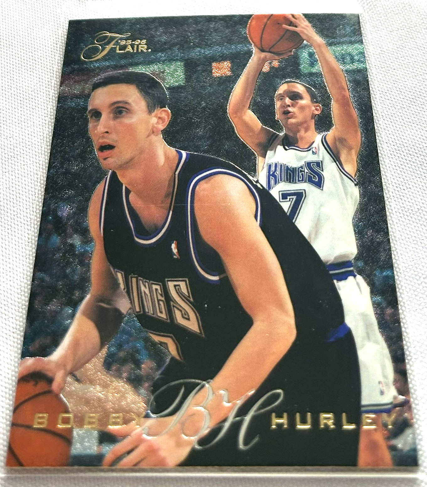 1995-96 Flair Basketball Bobby Hurley Sacramento Kings base card #117