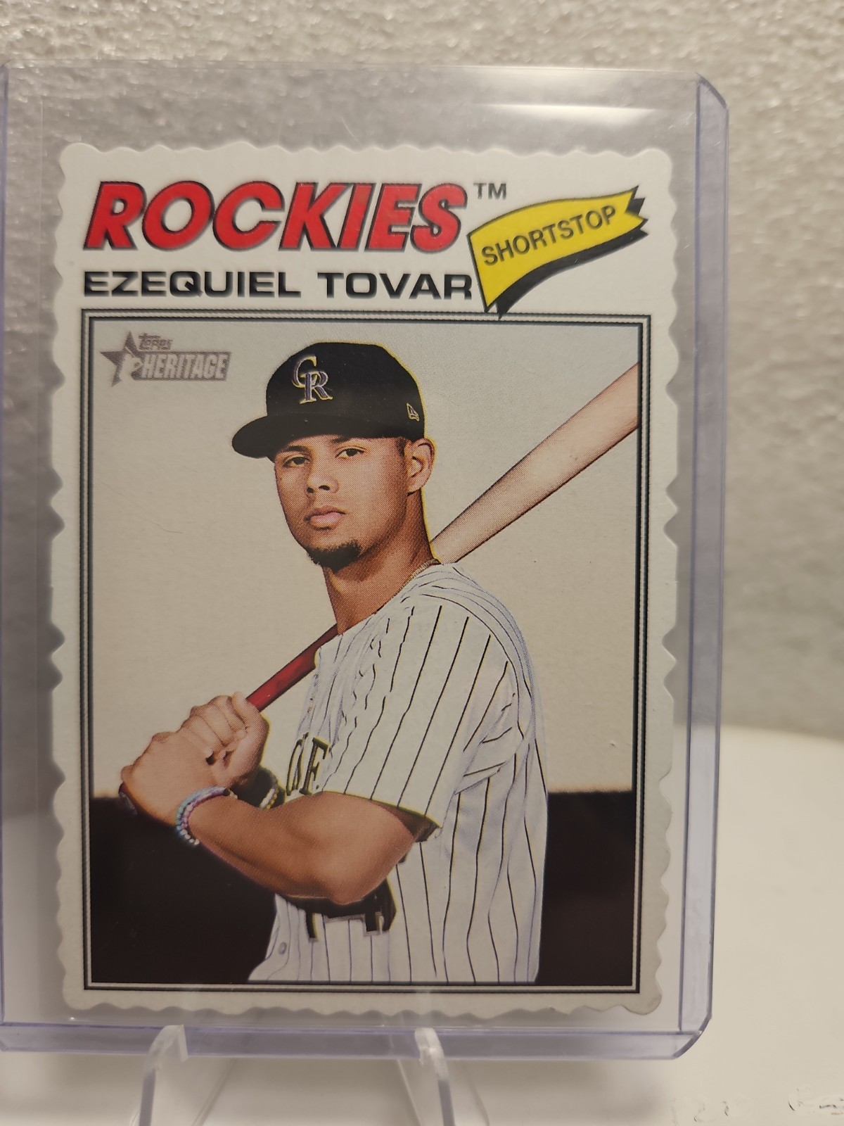 2026 Topps Heritage – Ezequiel Tovar #179 Deckle Edge