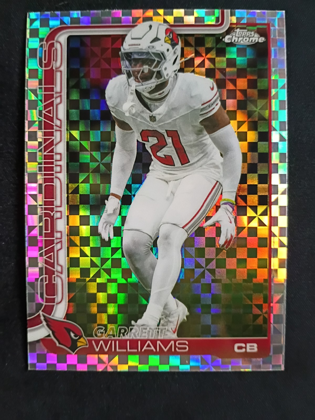 Garrett Williams #6 X-Fractor Cardinals 2025 Topps Chrome