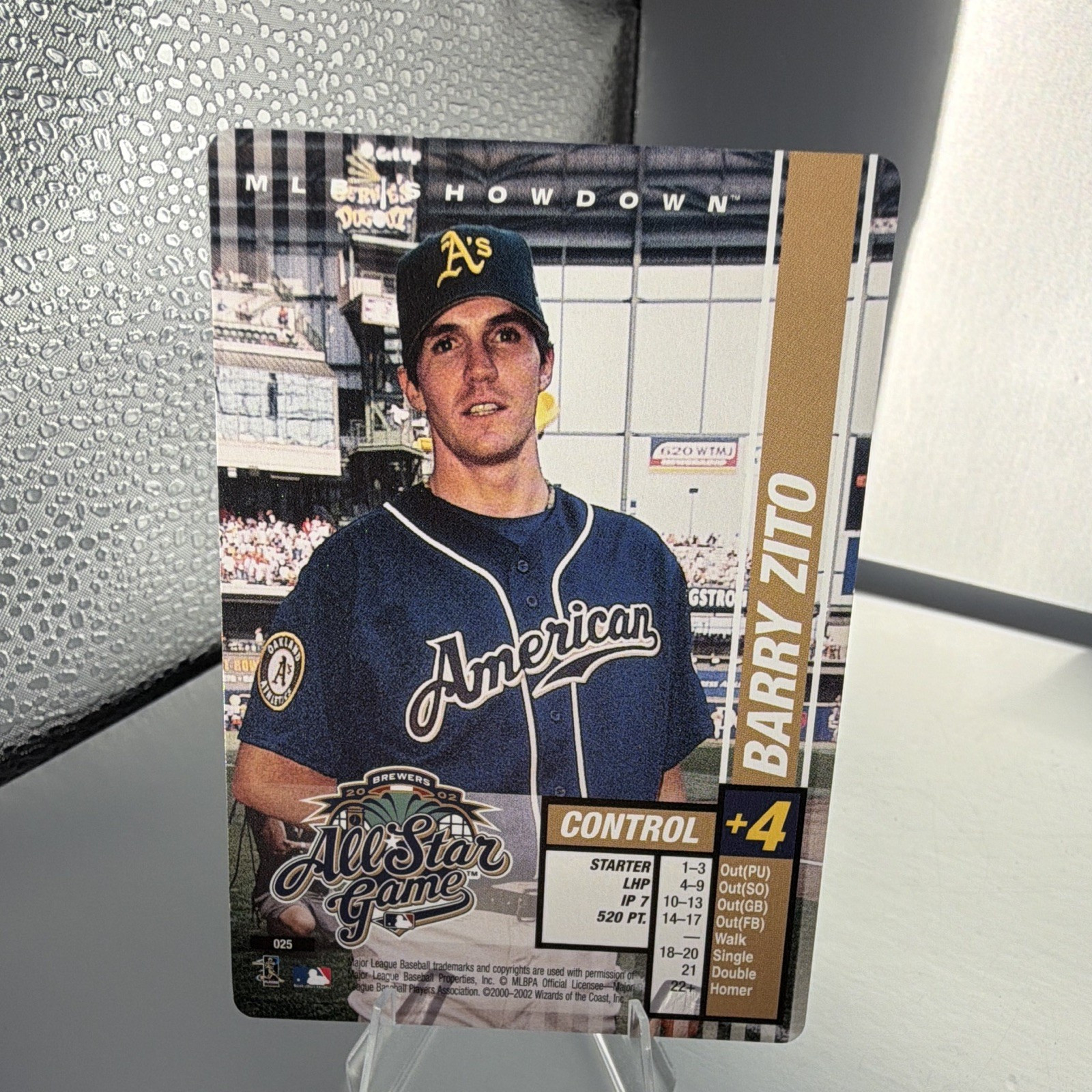 Wizards of the Coast 2002 MLB Showdown All-Star Game Barry Zito #025 A’s