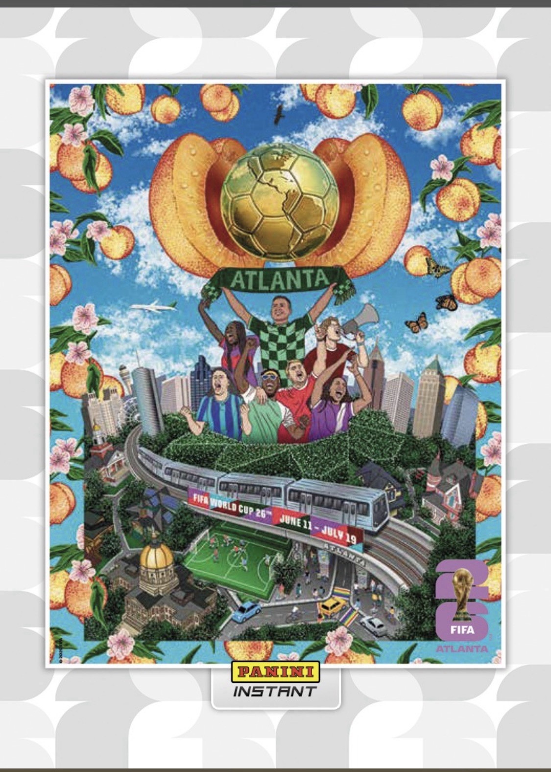 16 Card Panini Instant FIFA World Cup 2026 Host City Poster CardS – SHIPPING NOW