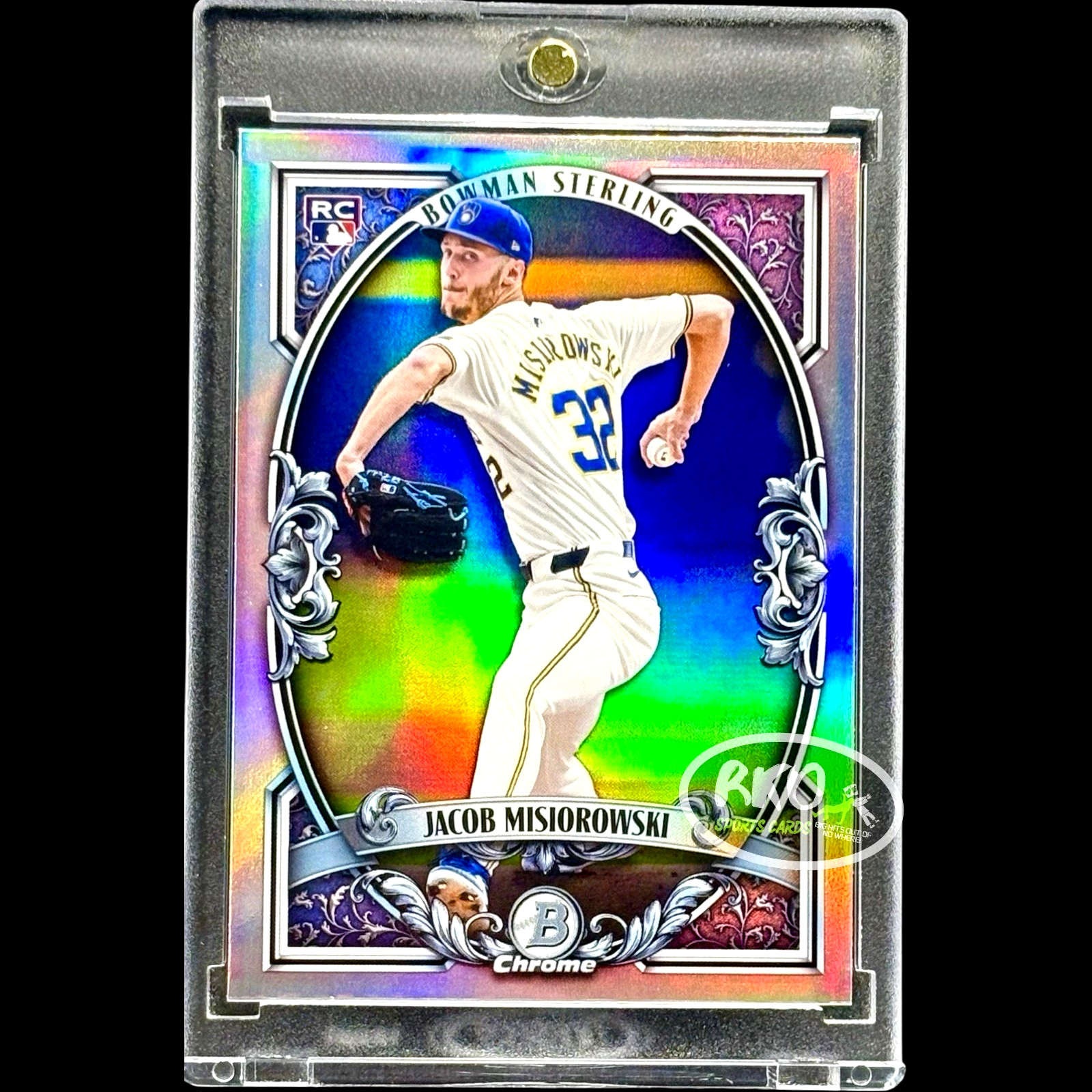 Jacob Misiorowski ROOKIE STERLING SILVER REFRACTOR Holo SP Insert Topps Chrome