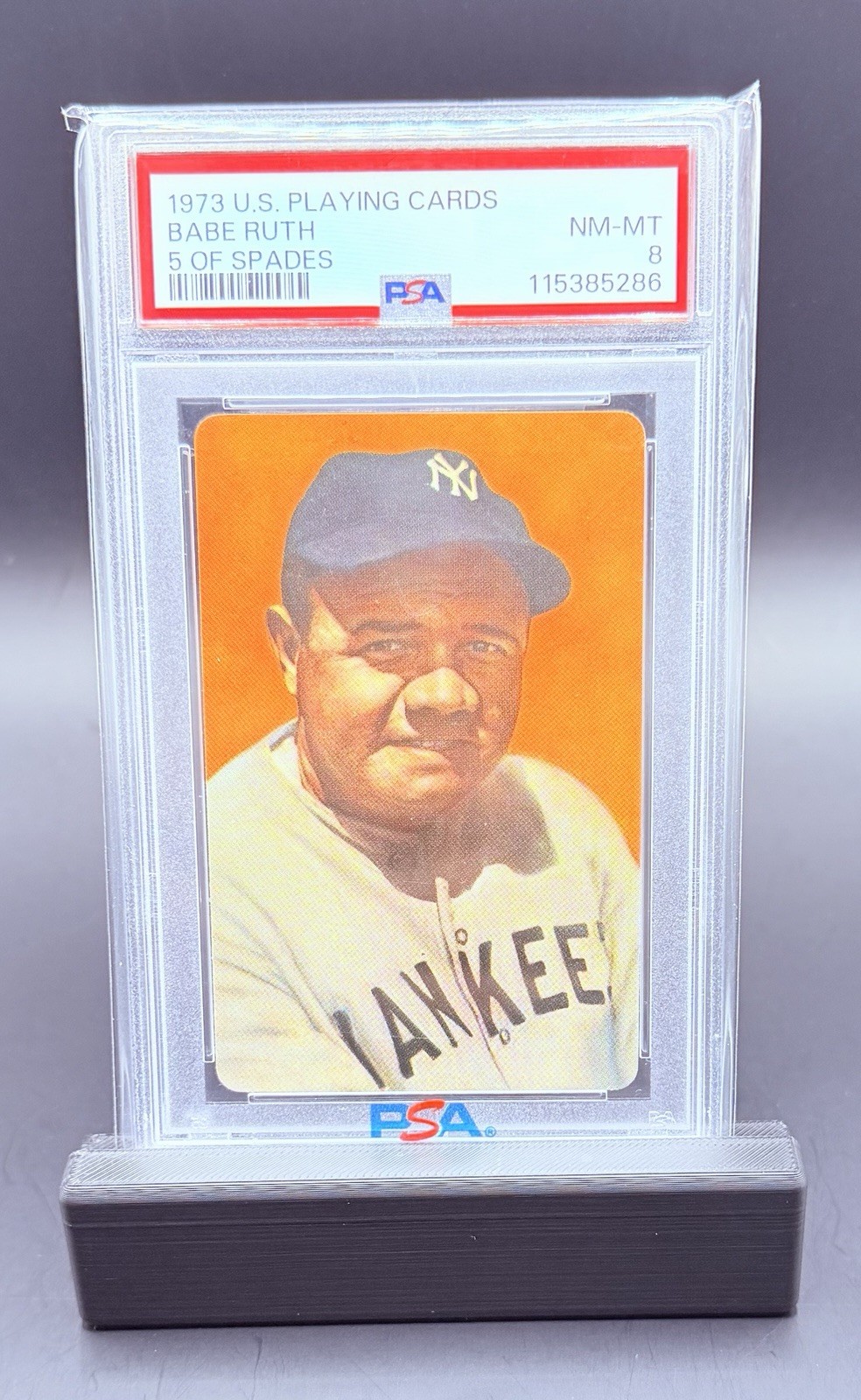 1973 Smithsonian US Playing cards BABE RUTH PSA 8🔥