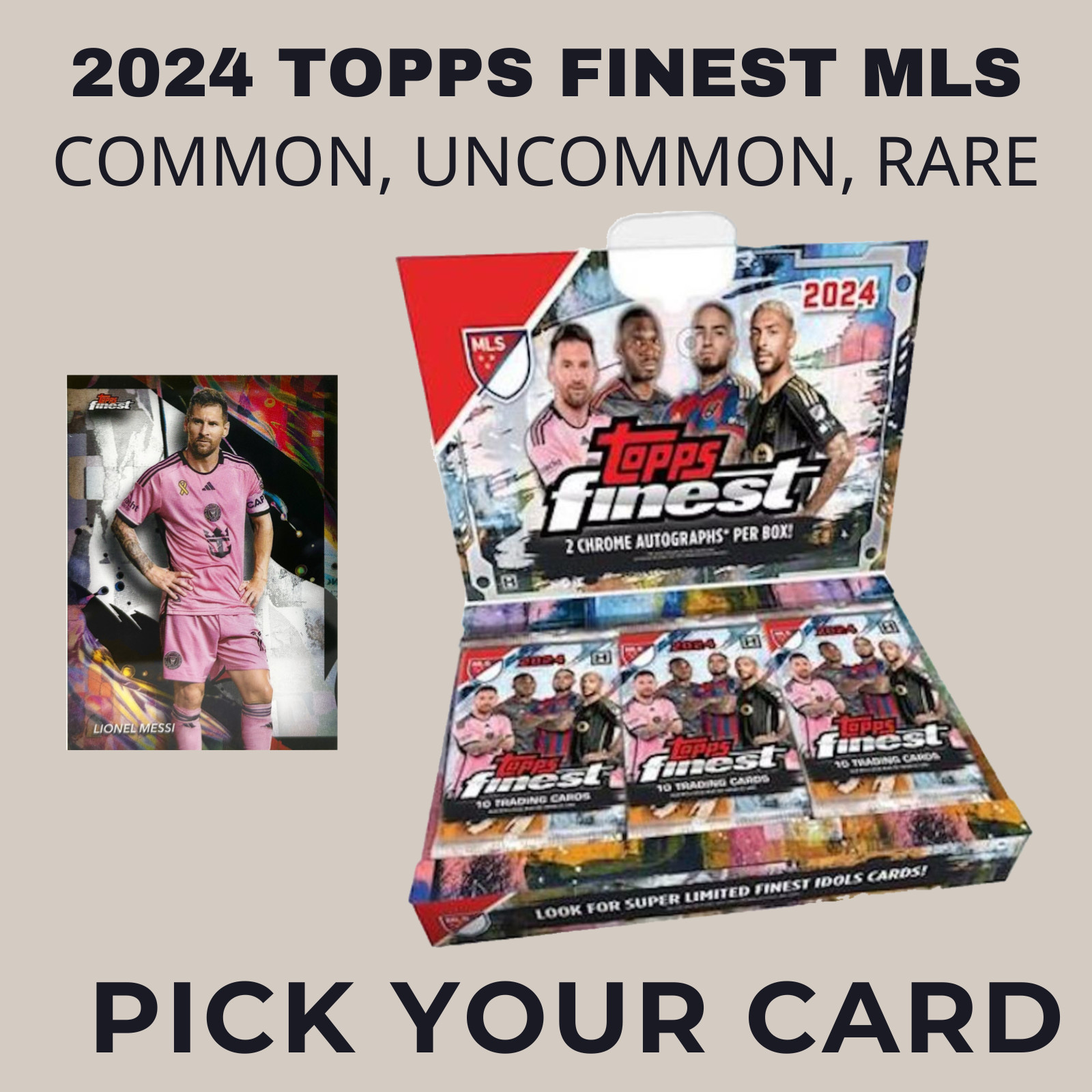 2024 Topps Finest MLS – Pick Your Card 1-300 Common Uncommon Rare