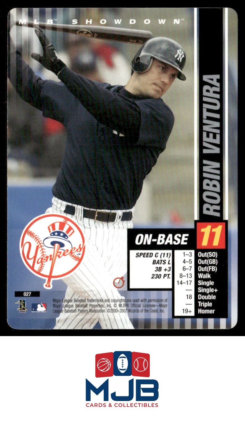 2002 MLB Showdown Trading Deadline Robin Ventura #027 New York Yankees