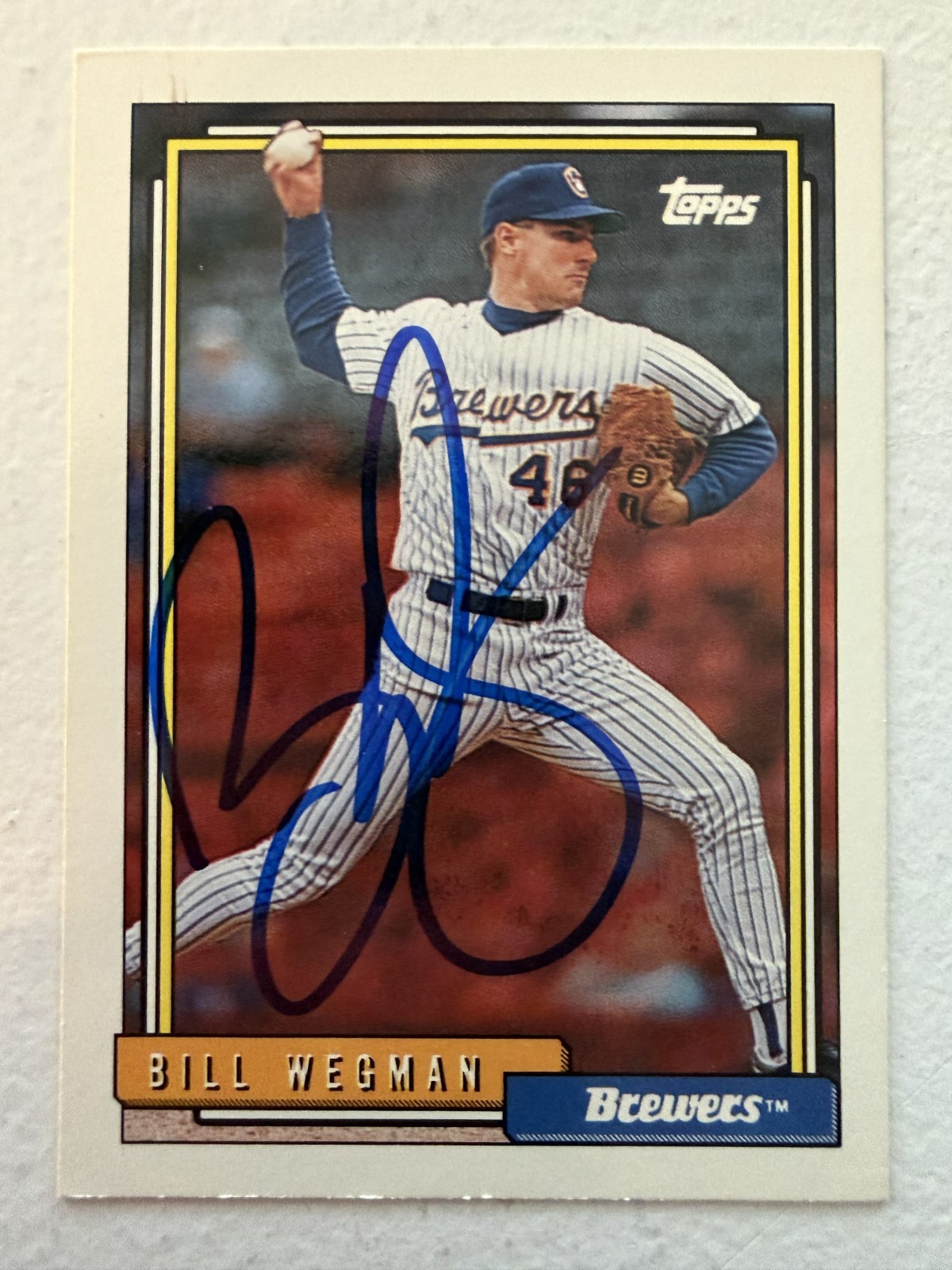 YOU PICK – 1992 TOPPS BASEBALL AUTOGRAPHED CARD – FREE SHIPPING