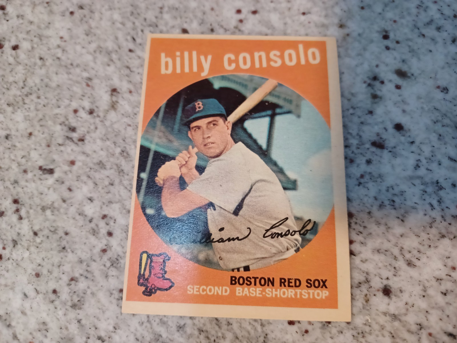 1959 Topps Baseball #112 Billy Consolo Boston Red Sox EX-MT condition no creases