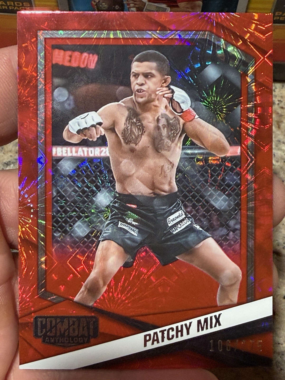 2025 Combat Anthology PFL Patchy Mix ‘RED FIREWORKS /275 MMA UFC