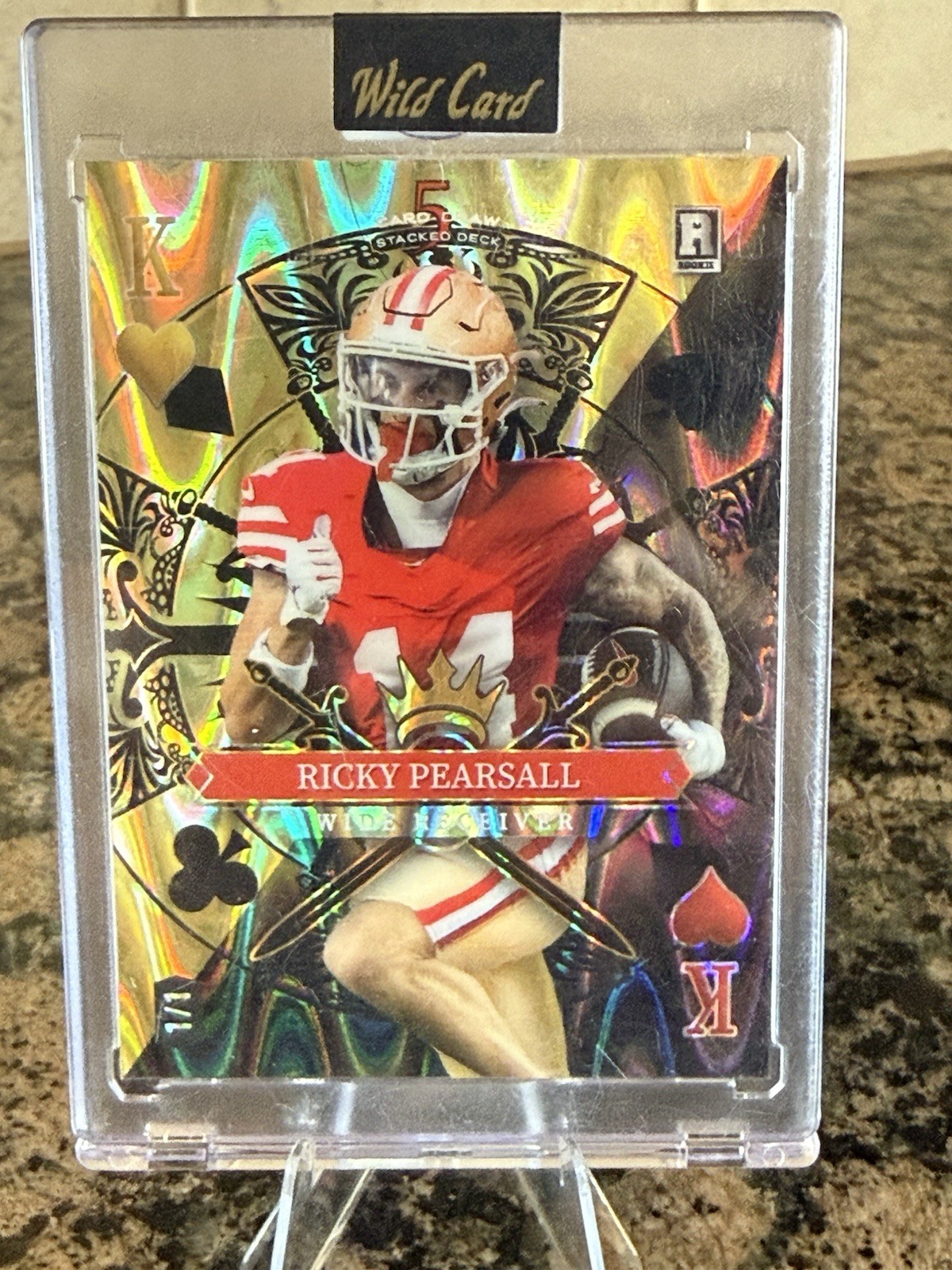 2024 Wild Card Stacked Deck – Ricky Pearsall #SDJH-RPN Mirror Gold /1