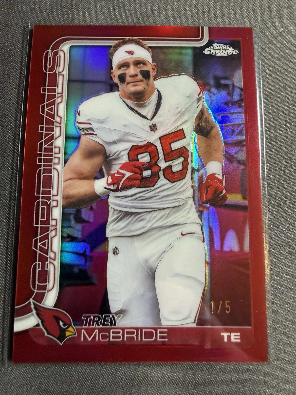 2025 Topps Chrome Trey McBride Photo Variation 1/5 SSP