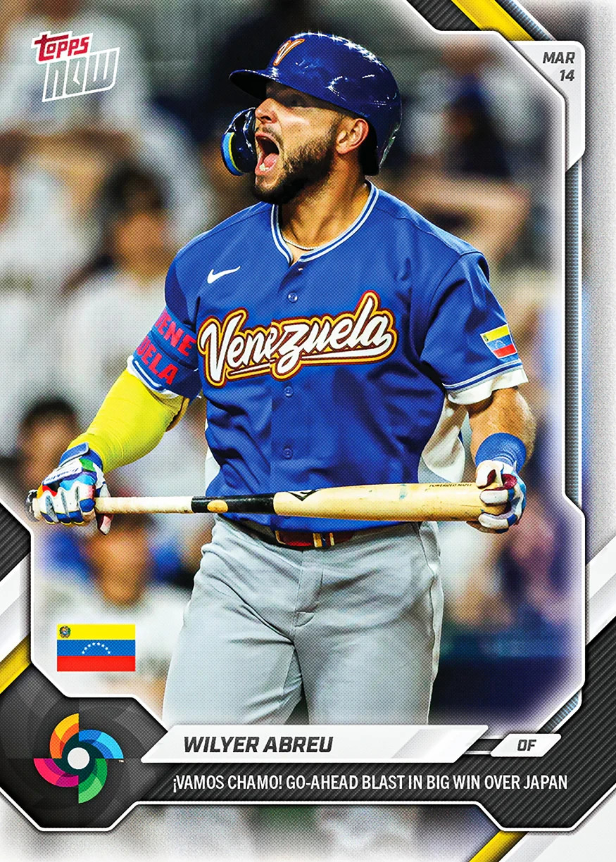 Wilyer Abreu – 2026 World Baseball Classic Topps NOW® – Card 34