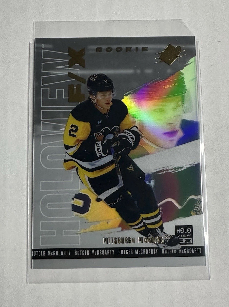Rutger McGroarty 2024-25 Upper Deck SPX Holoview F/X Insert RC Card #HV-36