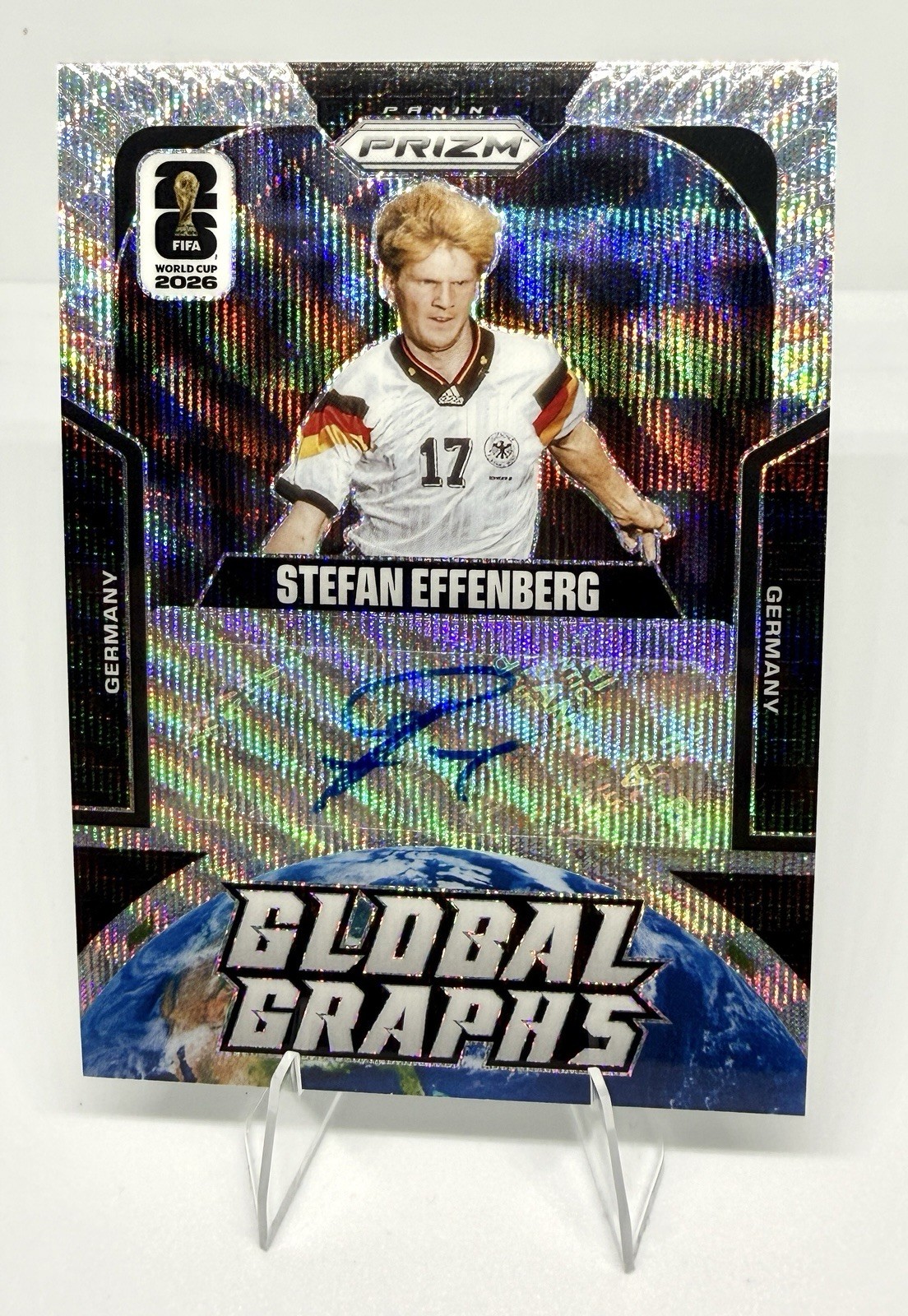 2026 Panini Prizm FIFA World Cup Global Graphs Stefan Effenberg Auto GG-SE Card