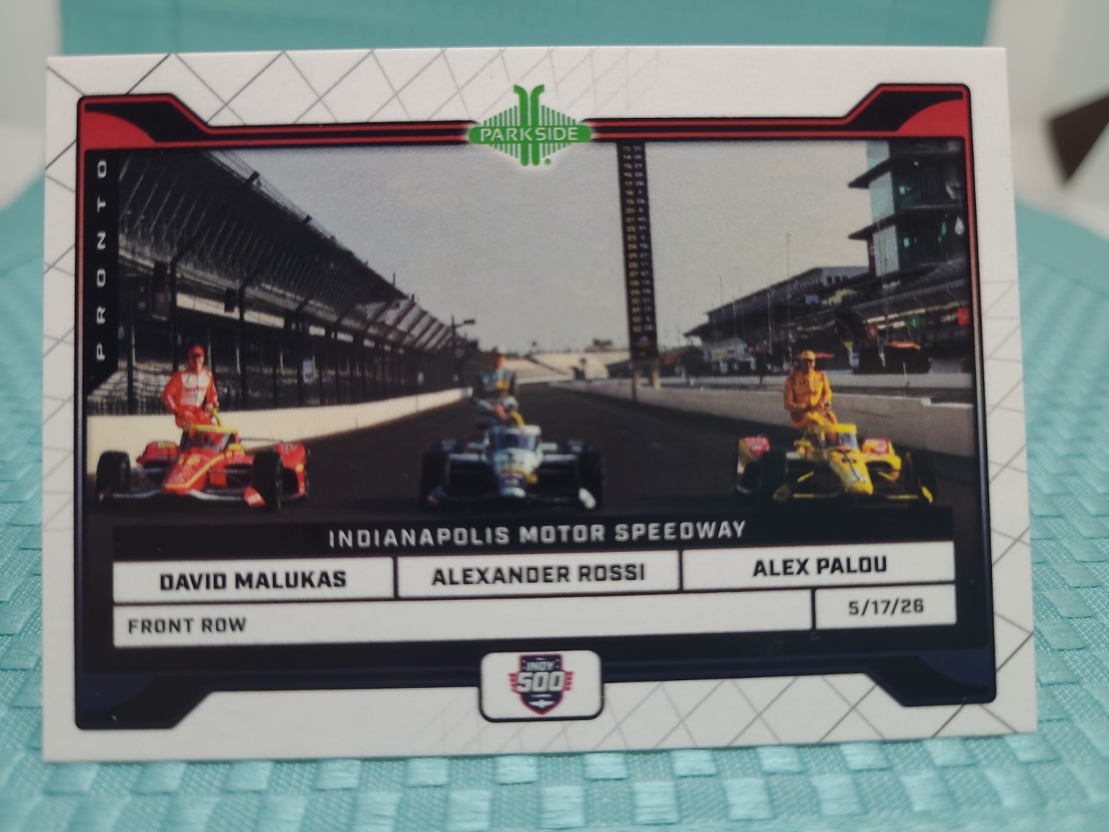 2026 Parkside Indycar Pronto Indy 500 Front Row Alex Palou Rossi DavidMalukas 39