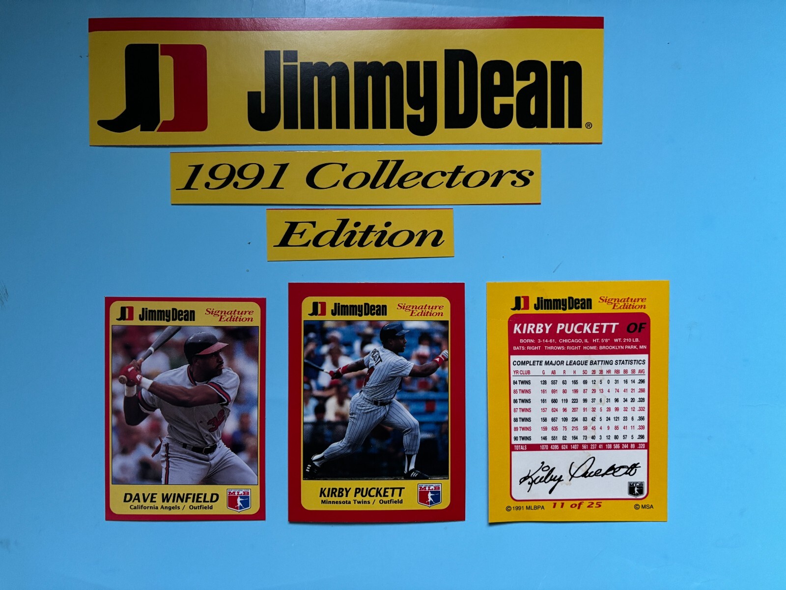U Pick – 1991 Jimmy Dean Sausage – Oversized Promo Variations