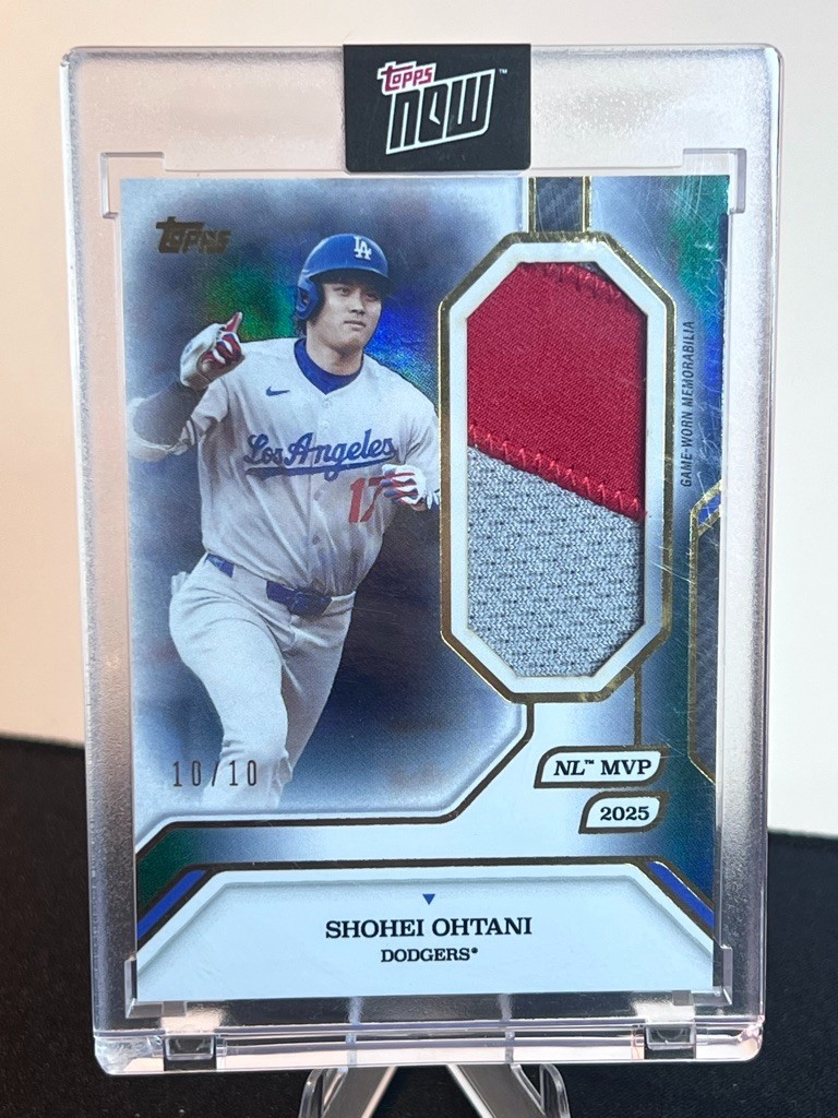 2025 TOPPS MVP Collection SHOHEI OHTANI Game Used PATCH BLACK 10/10 #24R Dodgers