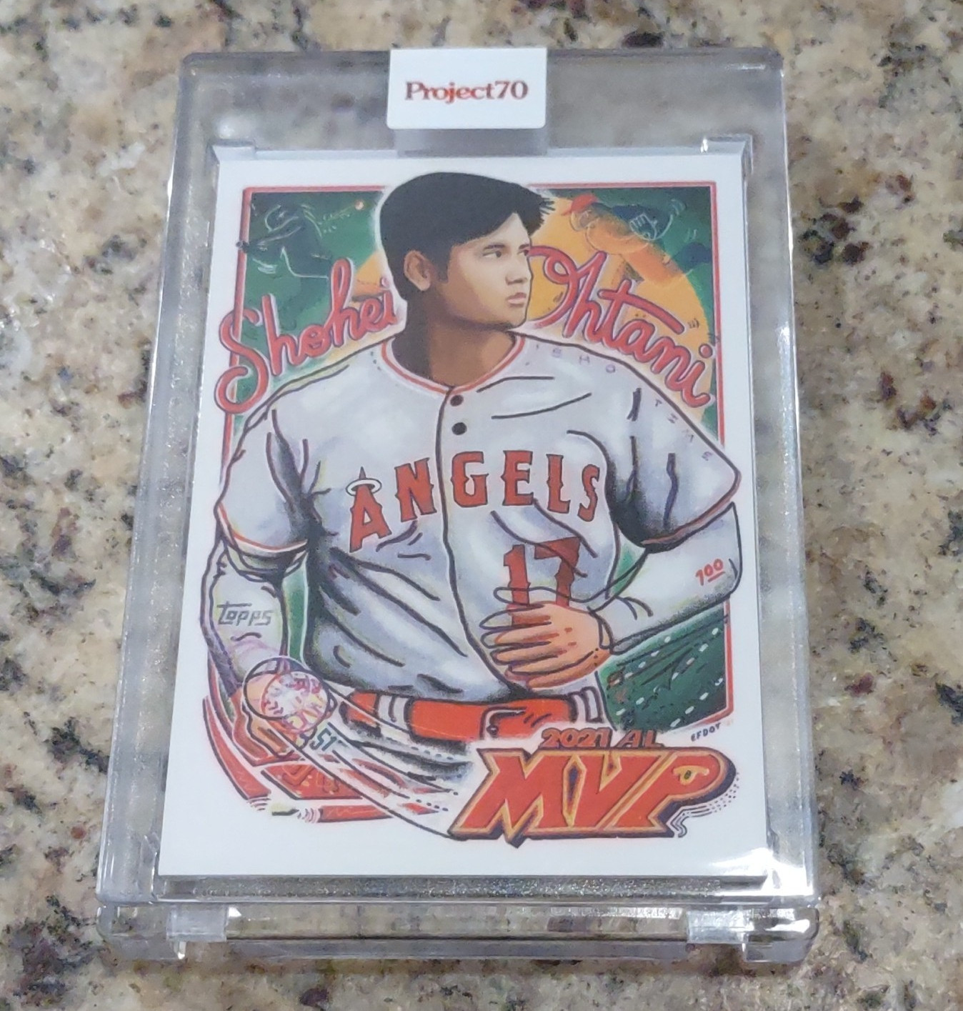 Topps 2021 Project 70 Shohei Ohtani Angels MVP Card #722 2013 Topps