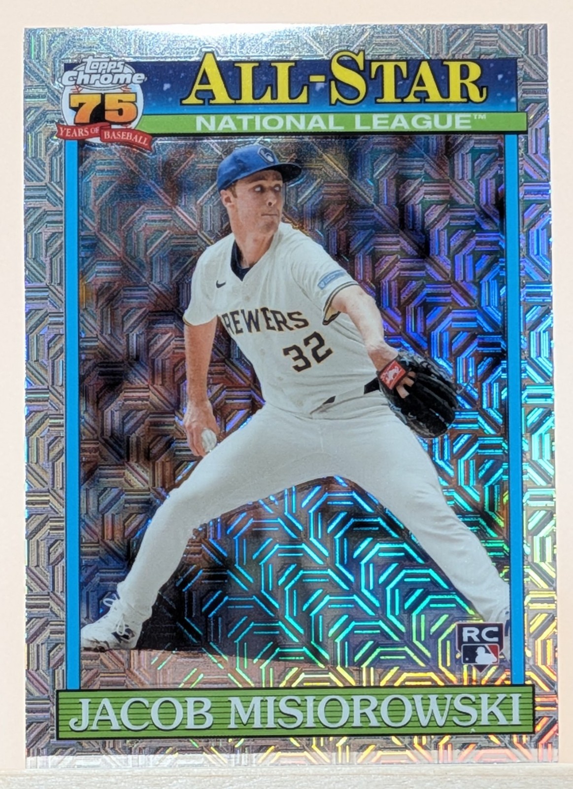 2026 Topps Series 2 #91ASC-49 Jacob Misiorowski Brewers All-Star Mojo Refractor