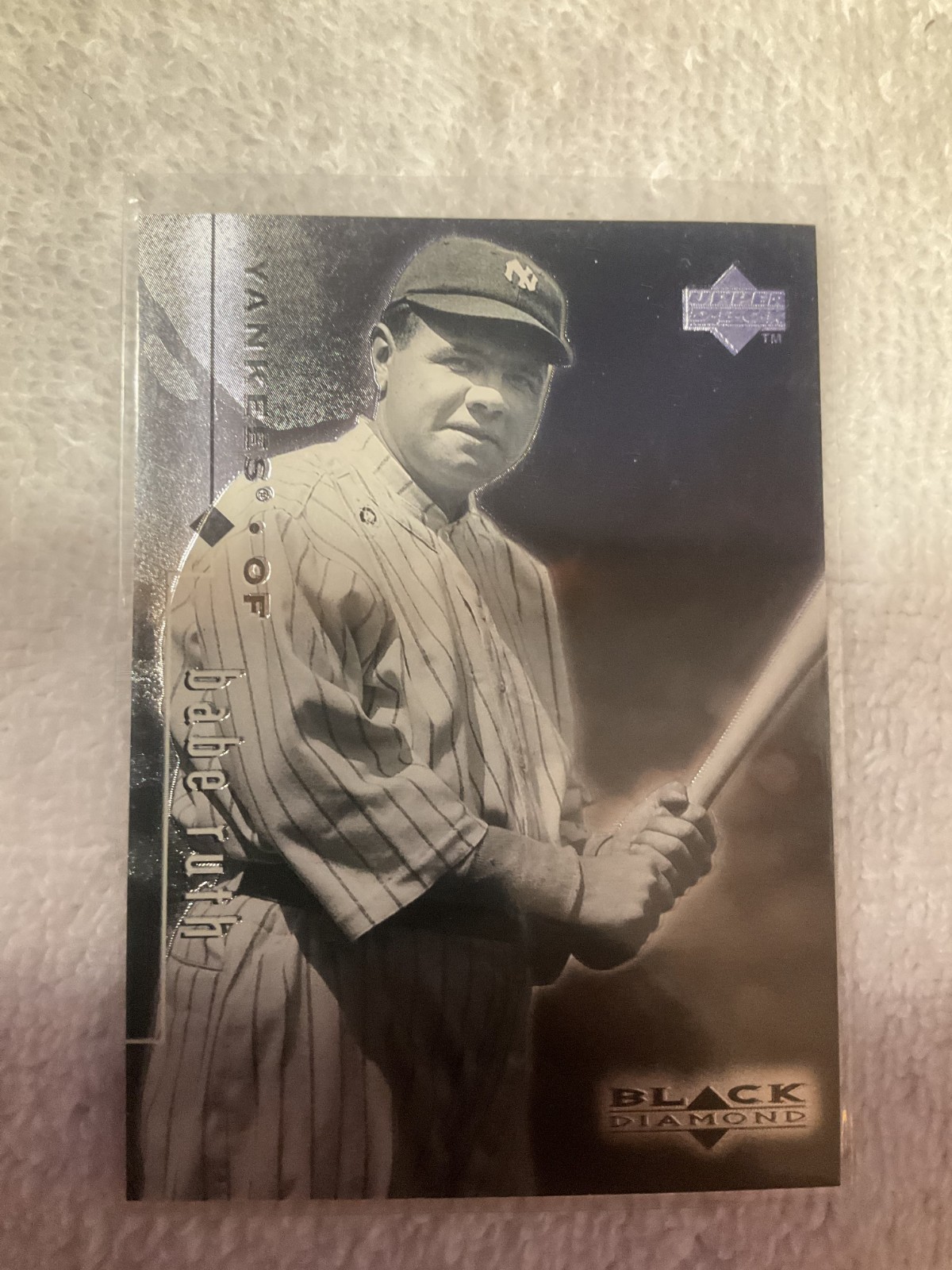 1999 Upper Deck Black Diamond Babe Ruth #90 New York Yankees