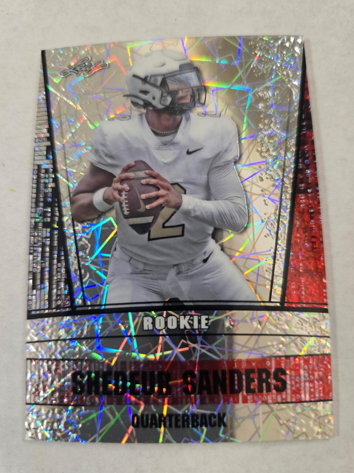Shedeur Sanders 2024 Leaf Metal Rookie RS16 Matrix Laser 1/1 RC