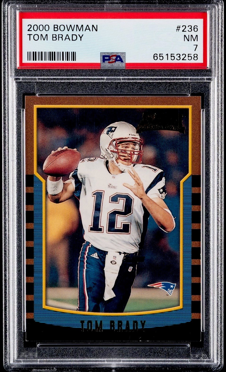 2000 Bowman Tom Brady #236 (RC) PSA 7 Centered Sharp!! 🔥📈 GOAT!!