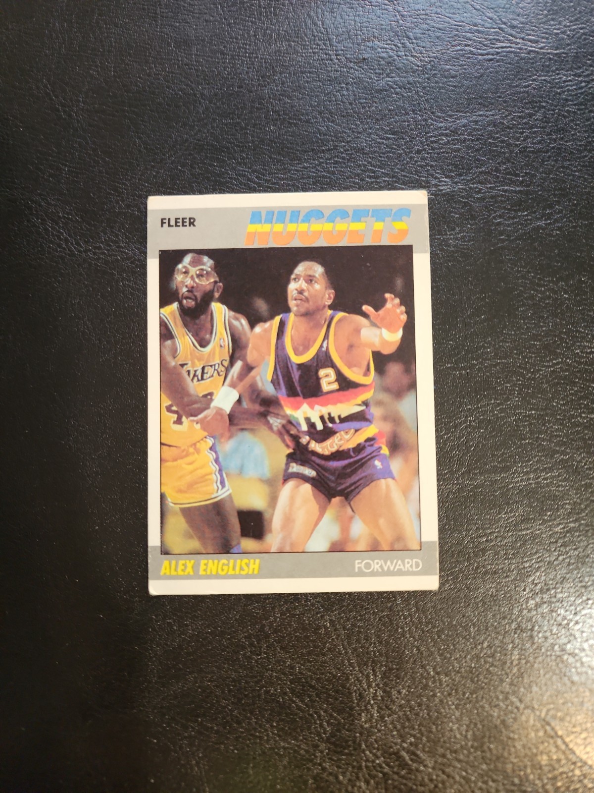 1987-88 Fleer Basketball Alex English #34 Basketball