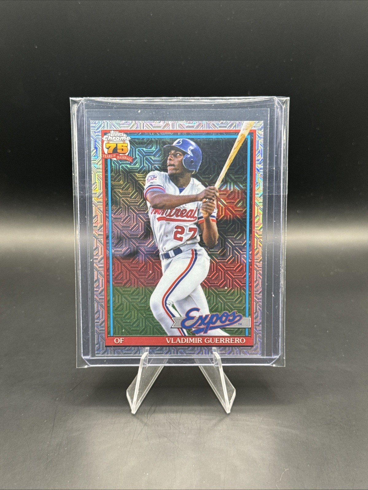 2026 Topps Series 1 Baseball Vladimir Guerrero Chrome Mojo #91C-9 Expos