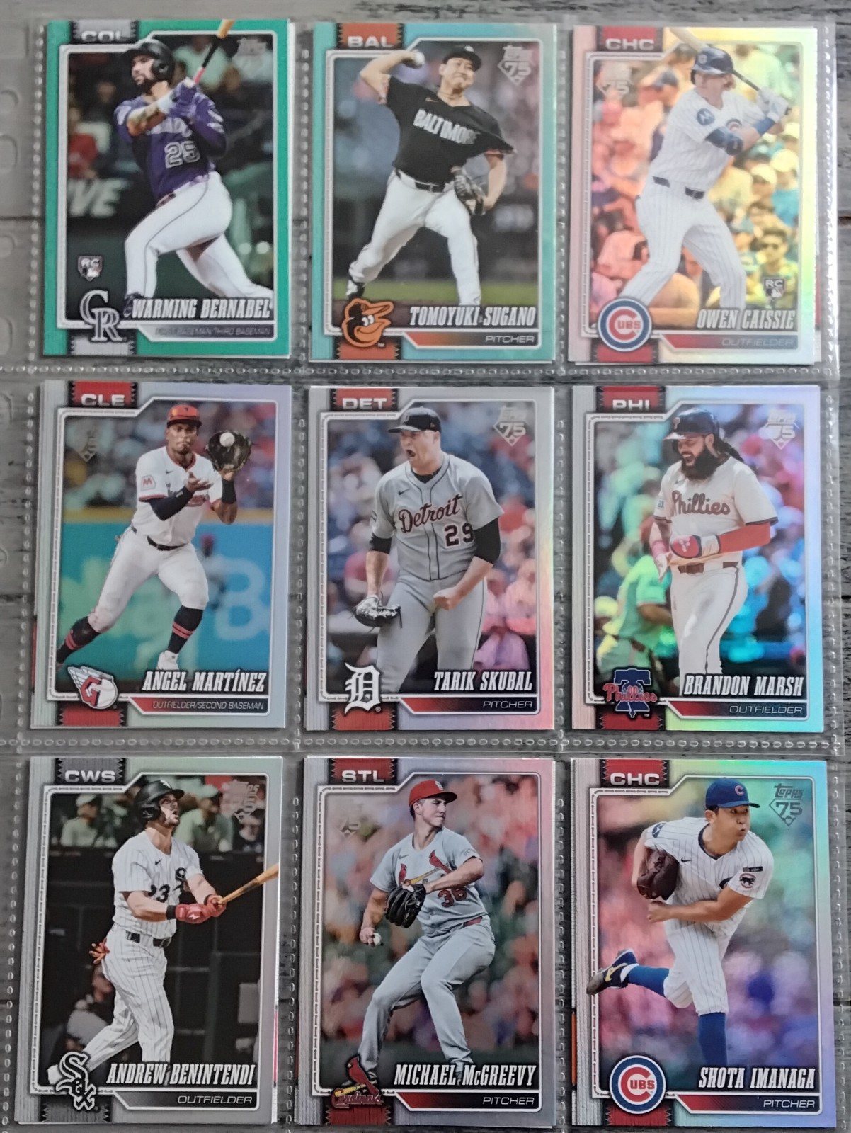 2026 Topps Series 1 Rainbow Foil / Aqua Parallel – You Pick – Complete Your Set