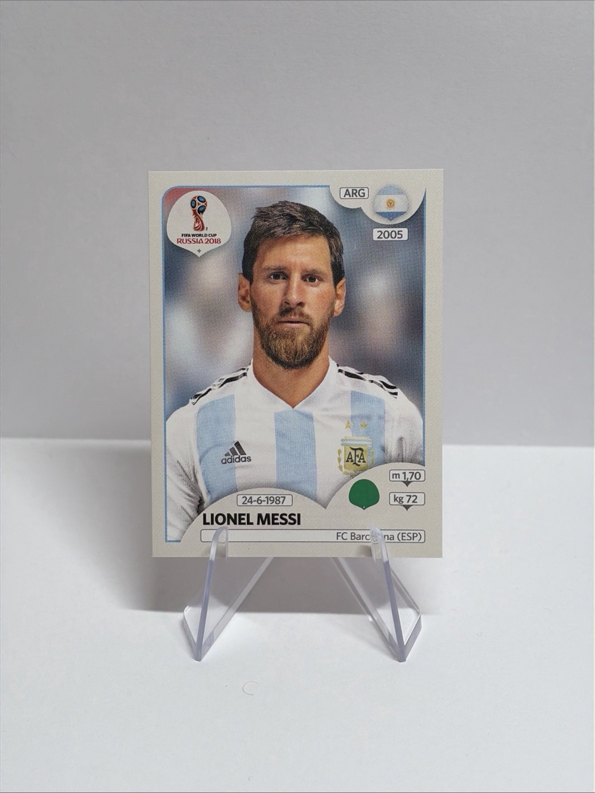 Lionel Messi 2018 Panini FIFA World Cup: Russia 2018 Stickers #276 Argentina