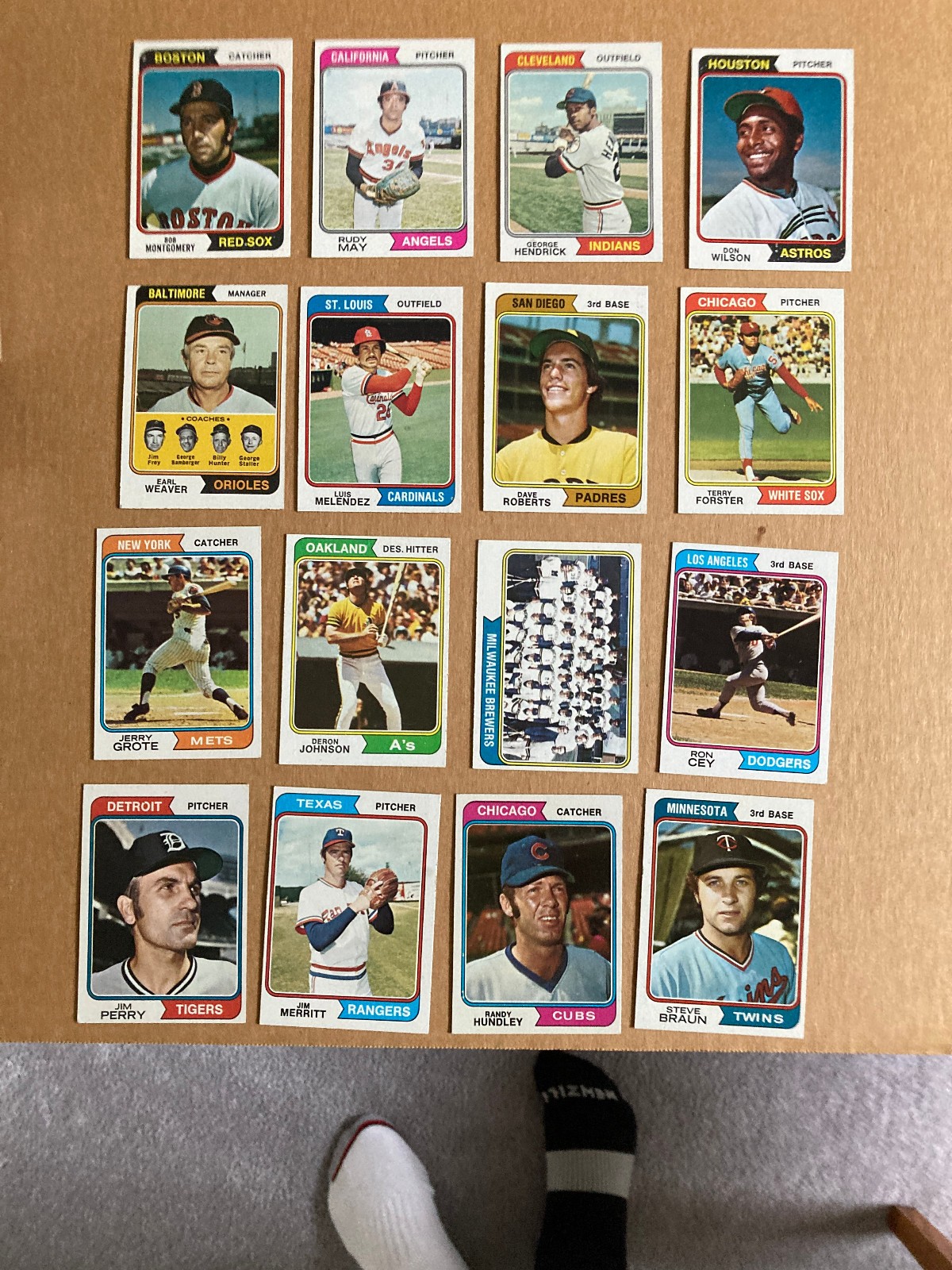1974 topps baseball build your set #301-399 EX/NM $2 ea